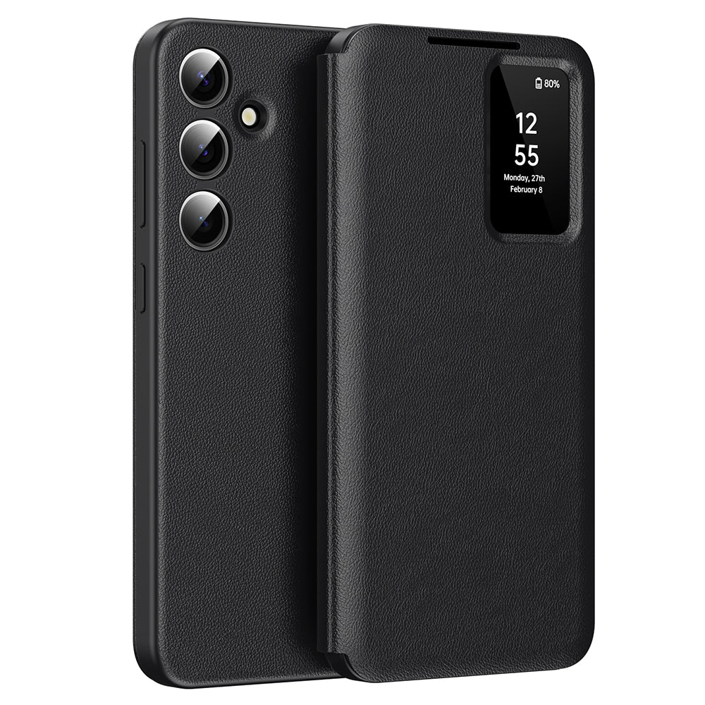 Husa pentru Samsung Galaxy A55 5G A556, Techsuit, SmartView, Neagra