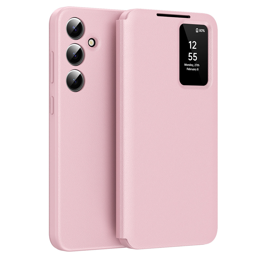 Husa pentru Samsung Galaxy A55 5G A556, Techsuit, SmartView, Roz