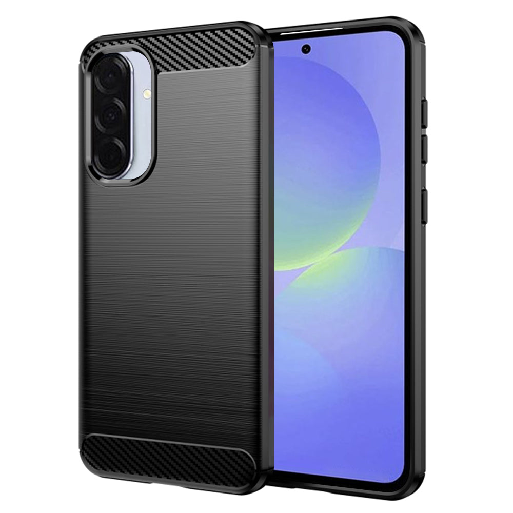 Husa pentru Samsung Galaxy A56 A566 / A36 A366, Techsuit, Carbon, Neagra