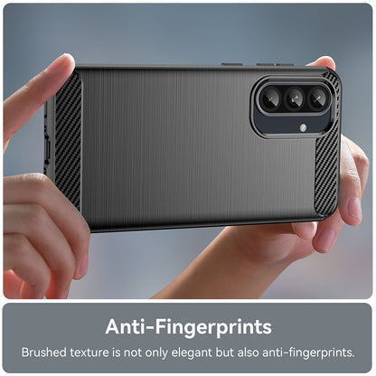 Husa pentru Samsung Galaxy A56 A566 / A36 A366, Techsuit, Carbon, Neagra