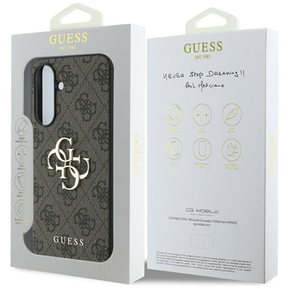 Husa pentru Samsung Galaxy A56 A566, Guess, 4G Big Logo, Maro