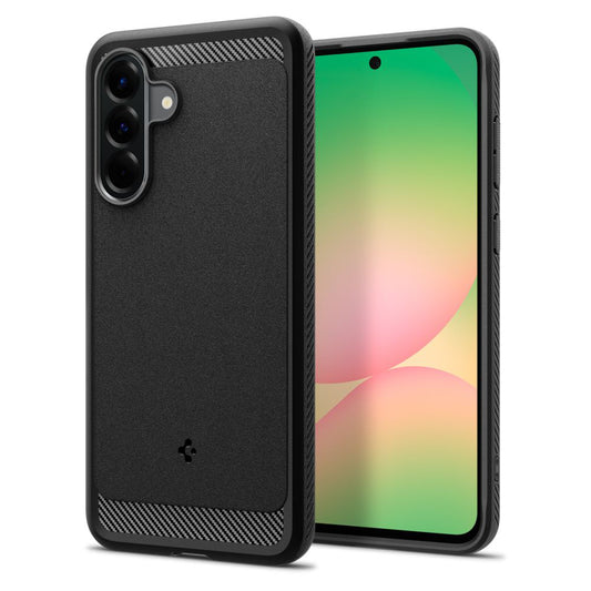 Husa pentru Samsung Galaxy A56 A566, Spigen, Rugged Armor, Neagra ACS09225