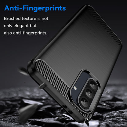 Husa pentru Samsung Galaxy A56 A566, Techsuit, Carbon, Neagra