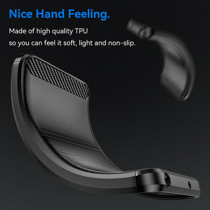Husa pentru Samsung Galaxy A56 A566, Techsuit, Carbon, Neagra