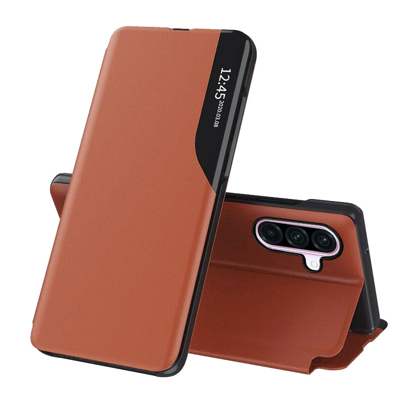 Husa pentru Samsung Galaxy A56 A566, Techsuit, eFold, Portocalie