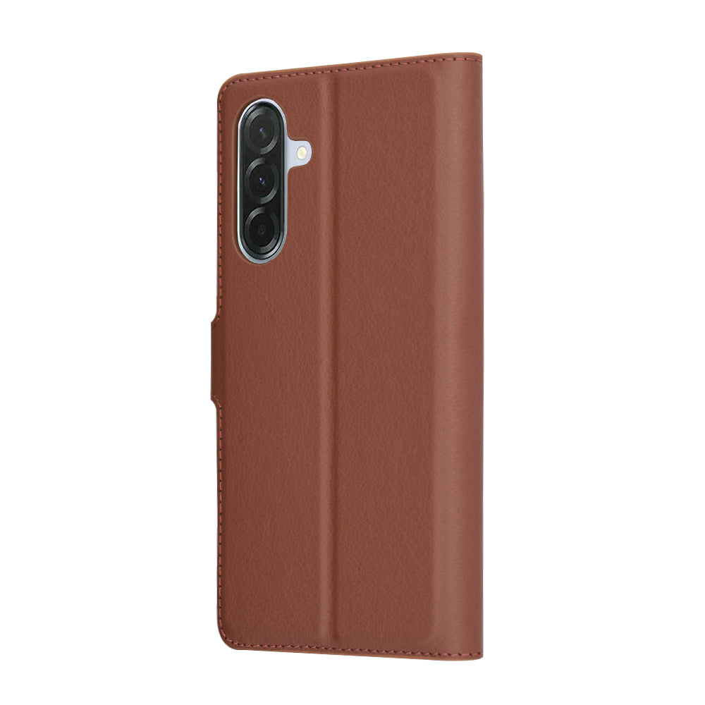 Husa pentru Samsung Galaxy A56 A566, Techsuit, Leather Folio, Maro