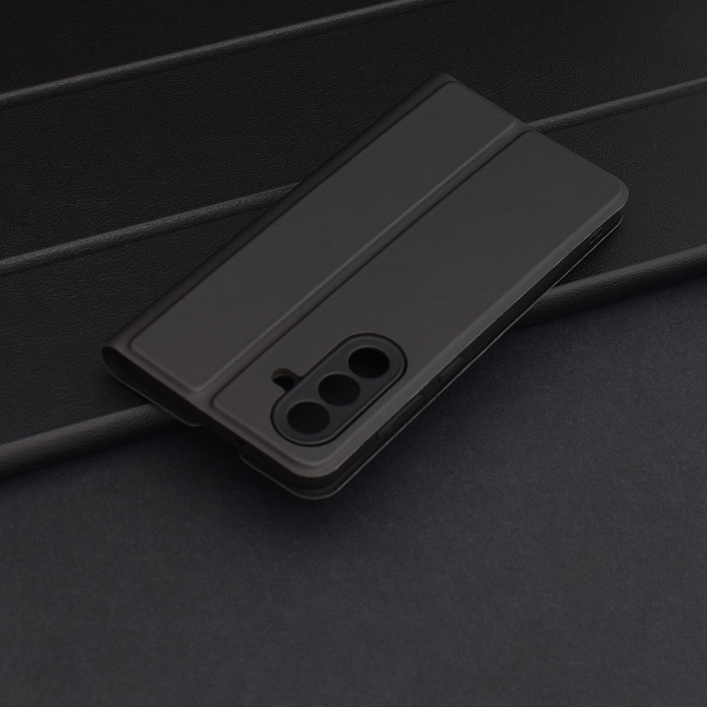 Husa pentru Samsung Galaxy A56 A566, Techsuit, Magskin Book, Neagra