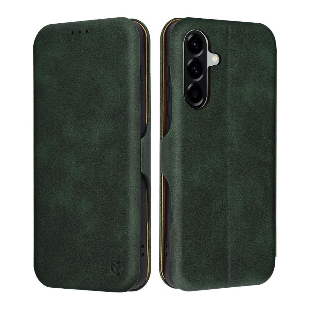 Husa pentru Samsung Galaxy A56 A566, Techsuit, Safe Wallet Plus, Verde