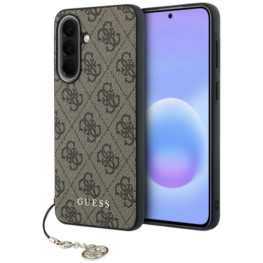 Husa pentru Samsung Galaxy A57 5G, Guess, 4G Classic Logo Charm, Maro