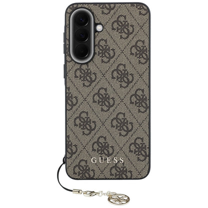Husa pentru Samsung Galaxy A57 5G, Guess, 4G Classic Logo Charm, Maro