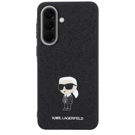 Husa pentru Samsung Galaxy A57 5G, Karl Lagerfeld, Glitter Fixed Ikonik Karl, Neagra