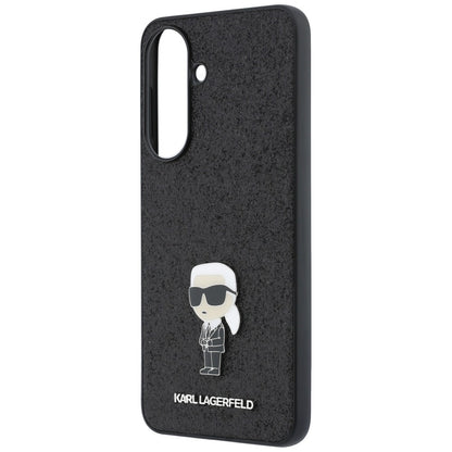 Husa pentru Samsung Galaxy A57 5G, Karl Lagerfeld, Glitter Fixed Ikonik Karl, Neagra