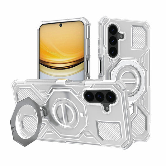 Husa pentru Samsung Galaxy A57 5G, Techsuit, Carbon Shield Pro, Alba