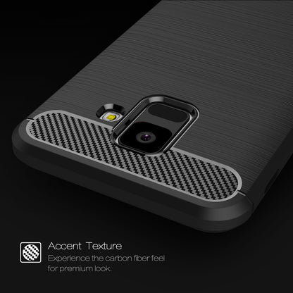 Husa pentru Samsung Galaxy A6 (2018) A600, Techsuit, Carbon, Neagra