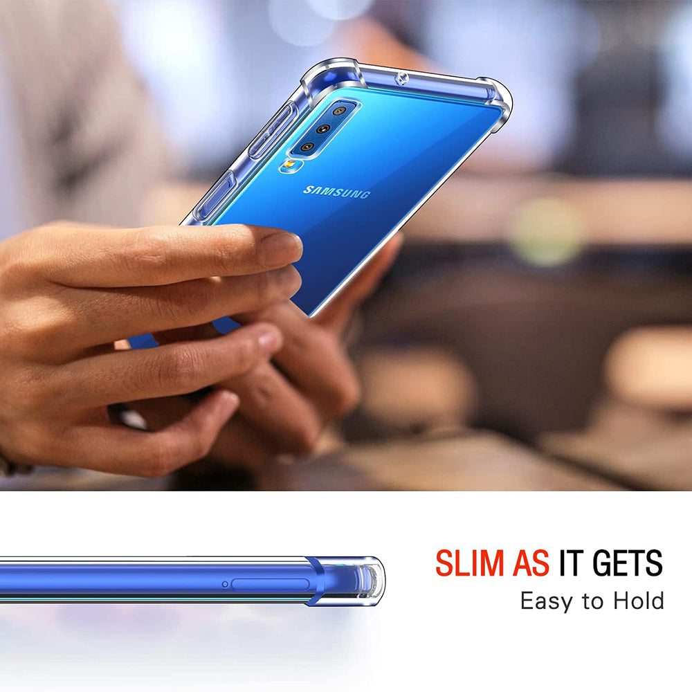 Husa pentru Samsung Galaxy A7 (2018) A750, Techsuit, Shockproof Clear, Transparenta