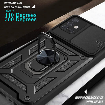 Husa pentru Samsung Galaxy A71 A715, Techsuit, CamShield, Neagra