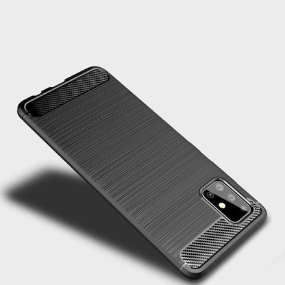 Husa pentru Samsung Galaxy A71 A715, Techsuit, Carbon, Neagra