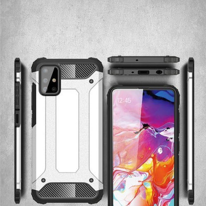 Husa pentru Samsung Galaxy A71 A715, Techsuit, Hybrid Armor, Neagra