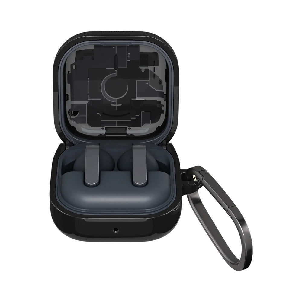 Husa pentru Samsung Galaxy Buds4 / Buds4 Pro, Spigen, Ultra Hybrid, Neagra ACS11201