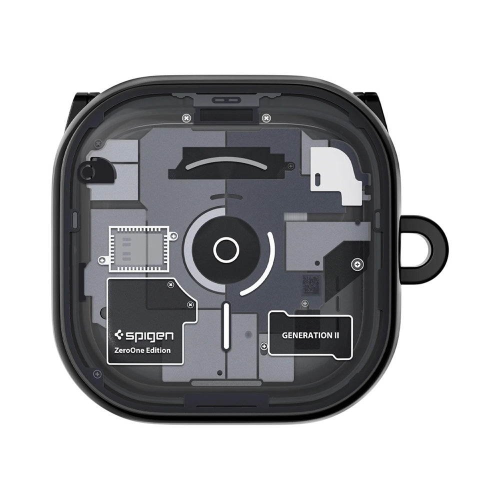 Husa pentru Samsung Galaxy Buds4 / Buds4 Pro, Spigen, Ultra Hybrid, Neagra ACS11201