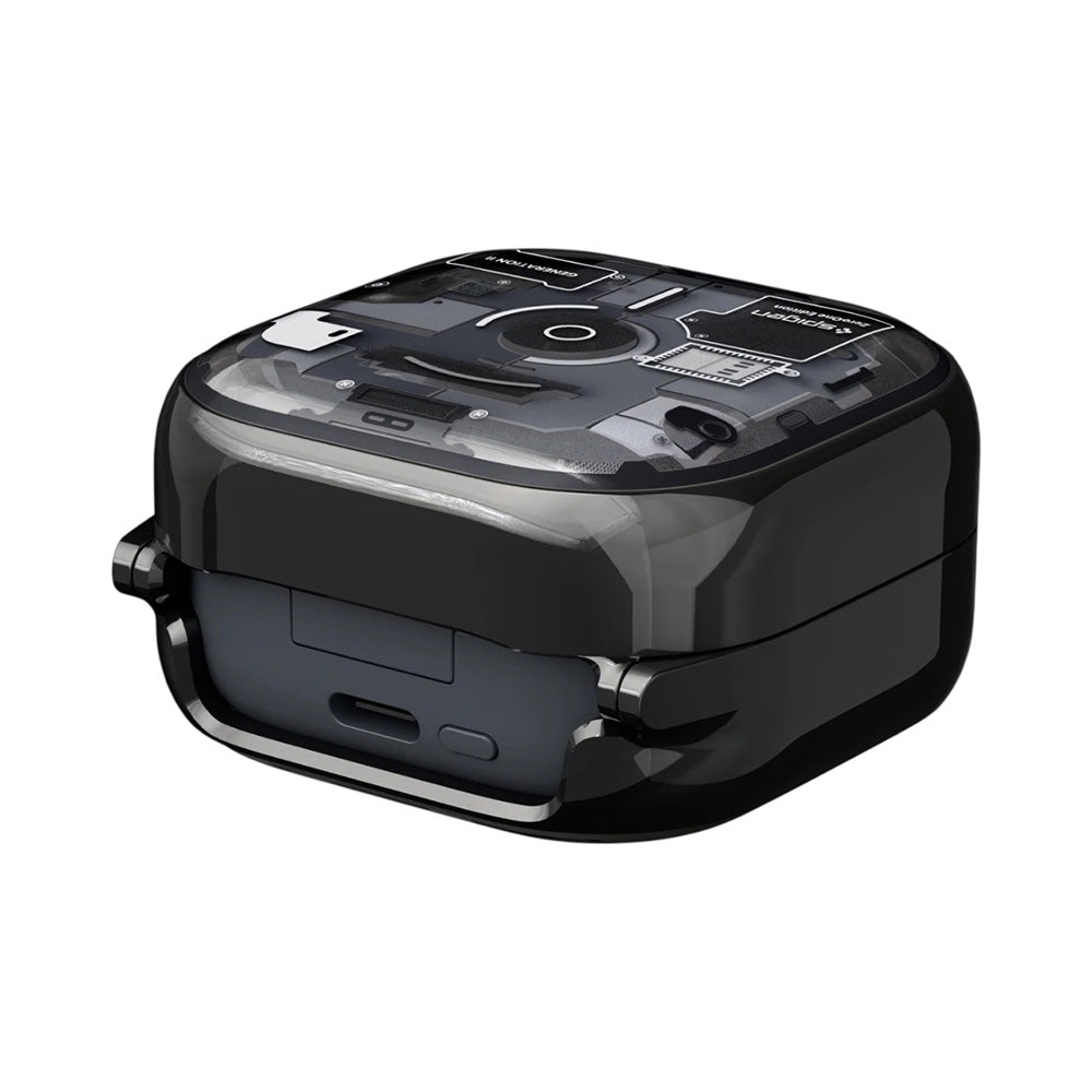 Husa pentru Samsung Galaxy Buds4 / Buds4 Pro, Spigen, Ultra Hybrid, Neagra ACS11201