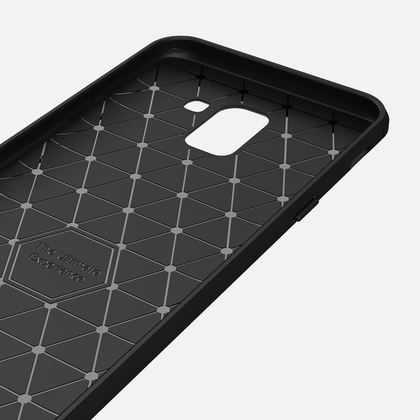Husa pentru Samsung Galaxy J6 J600, Techsuit, Carbon, Neagra