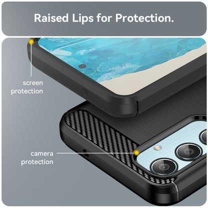 Husa pentru Samsung Galaxy M35, Techsuit, Carbon, Neagra