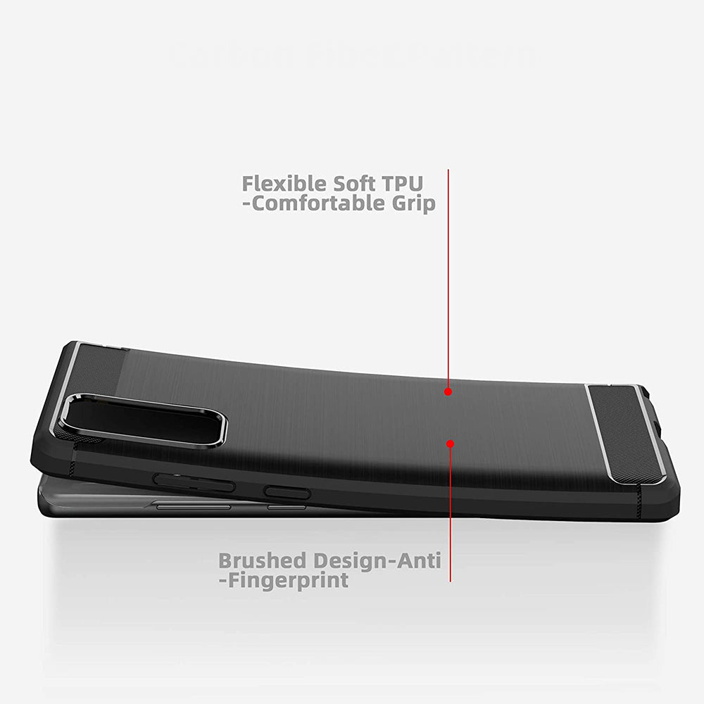 Husa pentru Samsung Galaxy Note 20 5G N981 / Note 20 N980, Techsuit, Carbon, Neagra