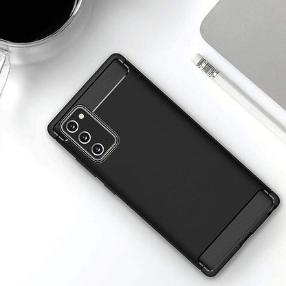 Husa pentru Samsung Galaxy Note 20 5G N981 / Note 20 N980, Techsuit, Carbon, Neagra
