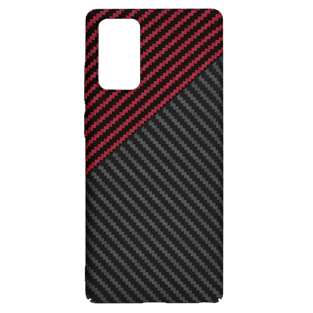 Husa pentru Samsung Galaxy Note 20 5G N981 / Note 20 N980, Techsuit, Carbonite FiberShell, Neagra Rosie