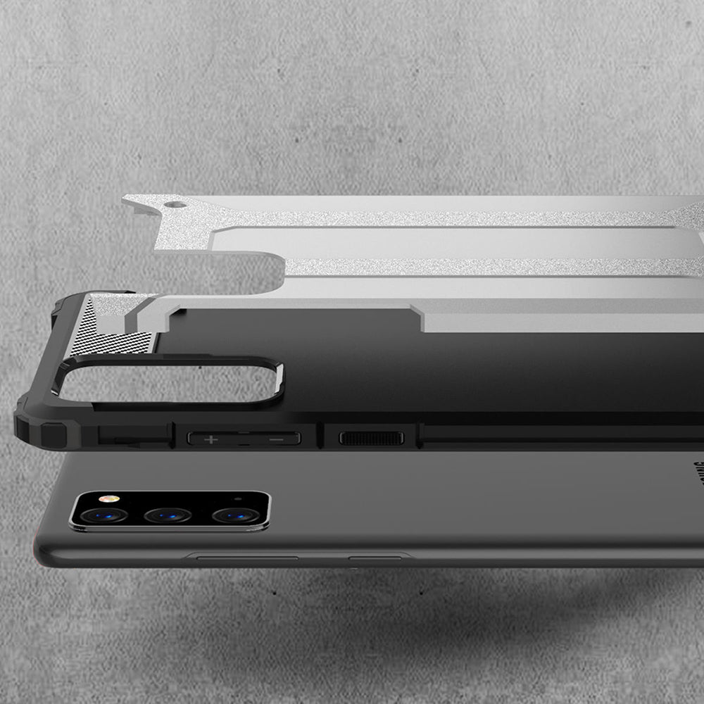 Husa pentru Samsung Galaxy Note 20 5G N981 / Note 20 N980, Techsuit, Hybrid Armor, Neagra
