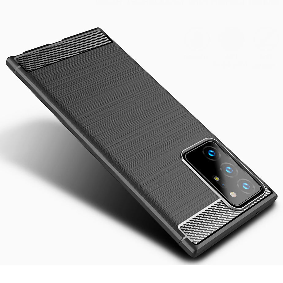Husa pentru Samsung Galaxy Note 20 Ultra 5G N986 / Note 20 Ultra N985, Techsuit, Carbon, Neagra