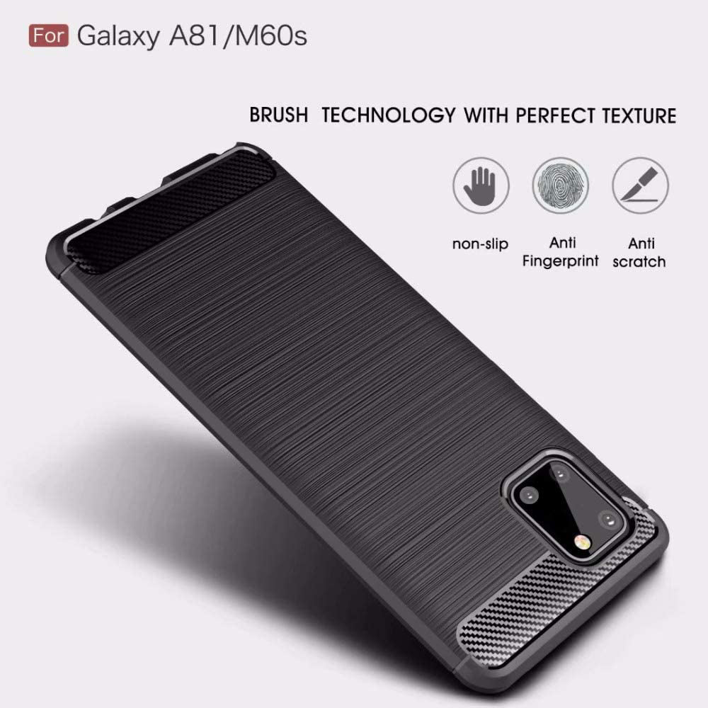 Husa pentru Samsung Galaxy Note10 Lite N770, Techsuit, Carbon, Neagra