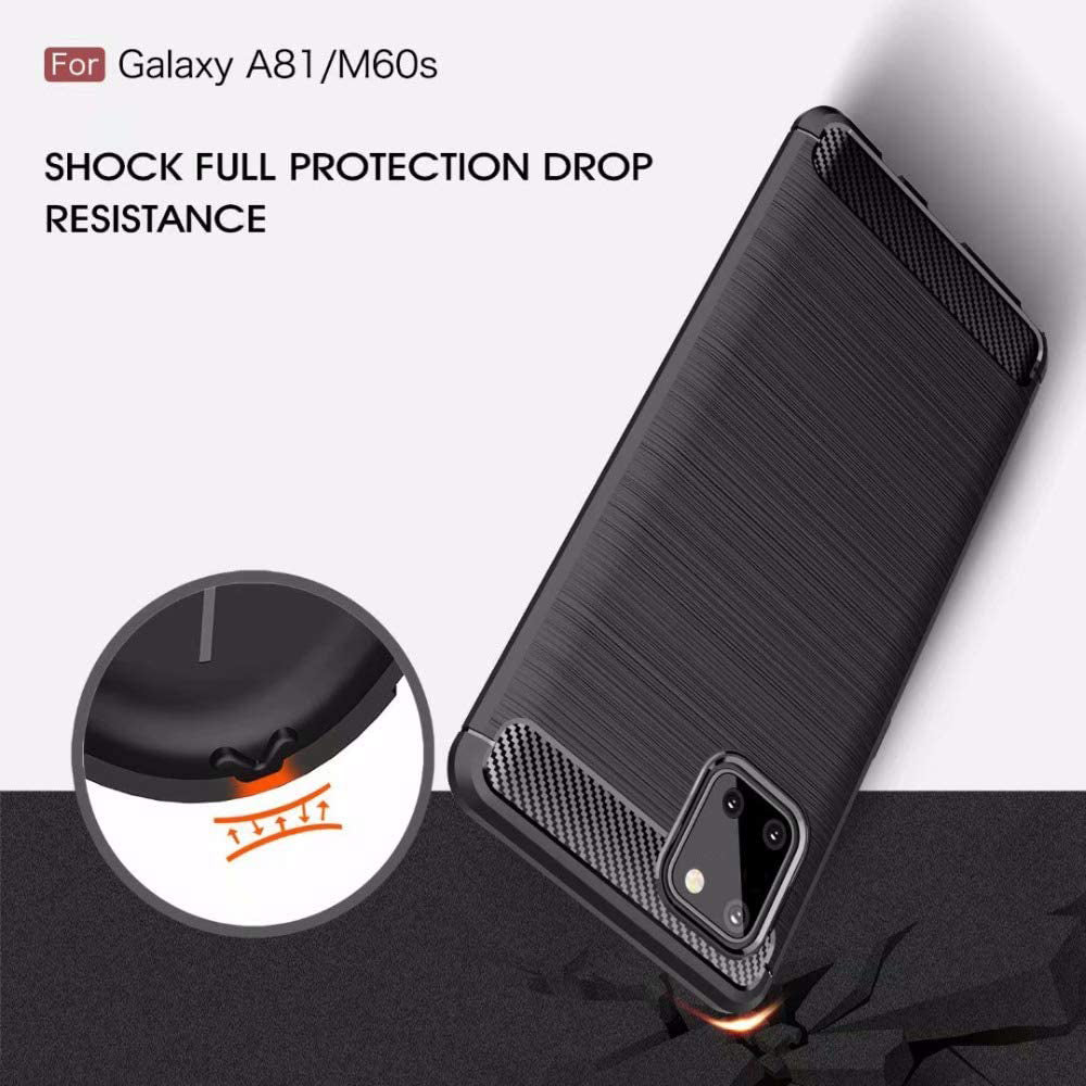 Husa pentru Samsung Galaxy Note10 Lite N770, Techsuit, Carbon, Neagra