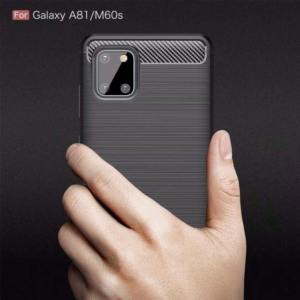 Husa pentru Samsung Galaxy Note10 Lite N770, Techsuit, Carbon, Neagra