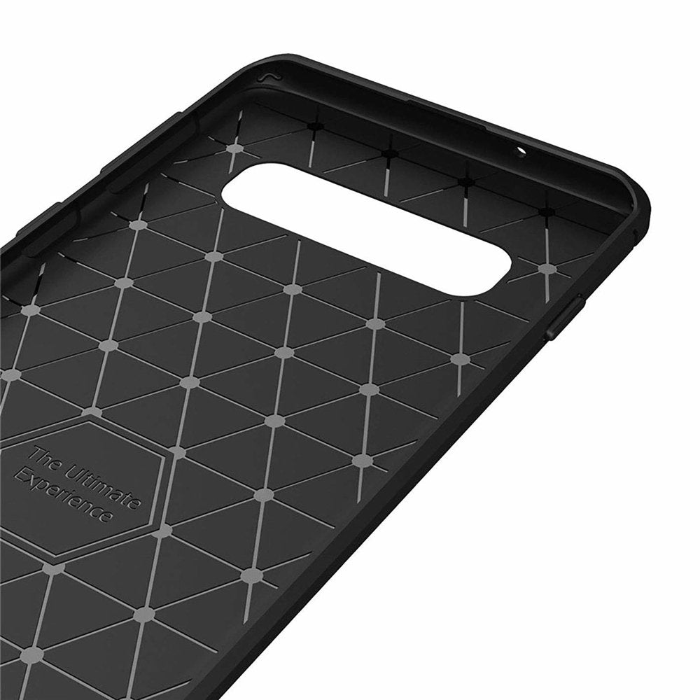 Husa pentru Samsung Galaxy S10 G973, Techsuit, Carbon, Neagra
