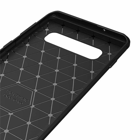 Husa pentru Samsung Galaxy S10 G973, Techsuit, Carbon, Neagra
