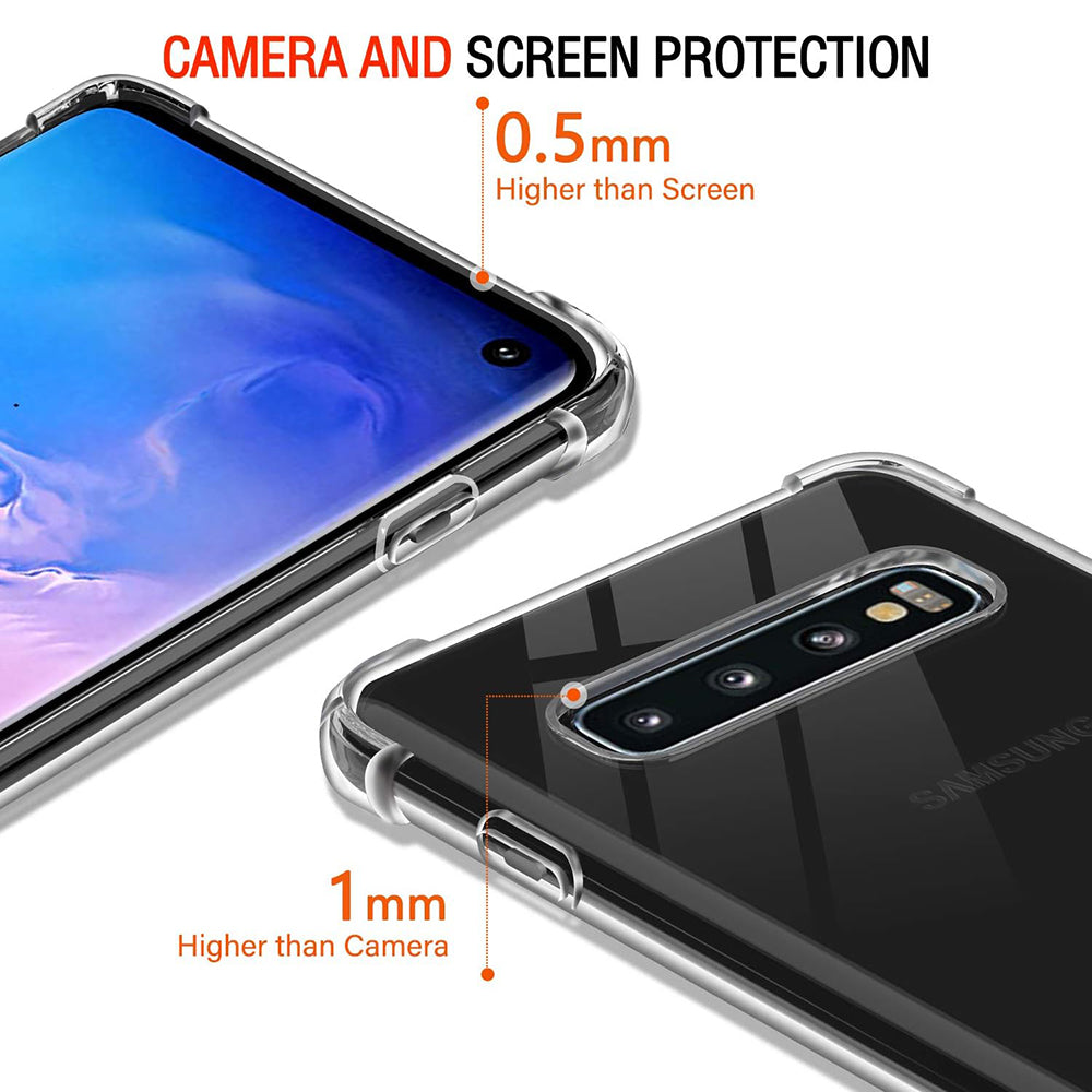 Husa pentru Samsung Galaxy S10 G973, Techsuit, Shockproof Clear, Transparenta