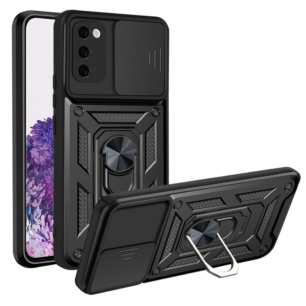 Husa pentru Samsung Galaxy S20 5G G981 / S20 G980, Techsuit, CamShield, Neagra