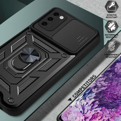 Husa pentru Samsung Galaxy S20 5G G981 / S20 G980, Techsuit, CamShield, Neagra