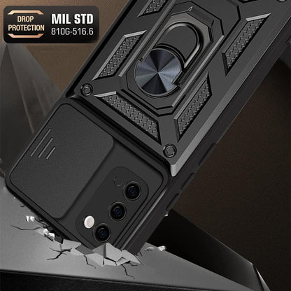Husa pentru Samsung Galaxy S20 5G G981 / S20 G980, Techsuit, CamShield, Neagra
