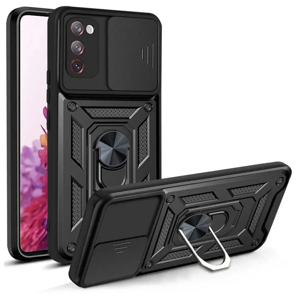 Husa pentru Samsung Galaxy S20 FE 2022 G781 / S20 FE 5G G781 / S20 FE G780, Techsuit, CamShield, Neagra