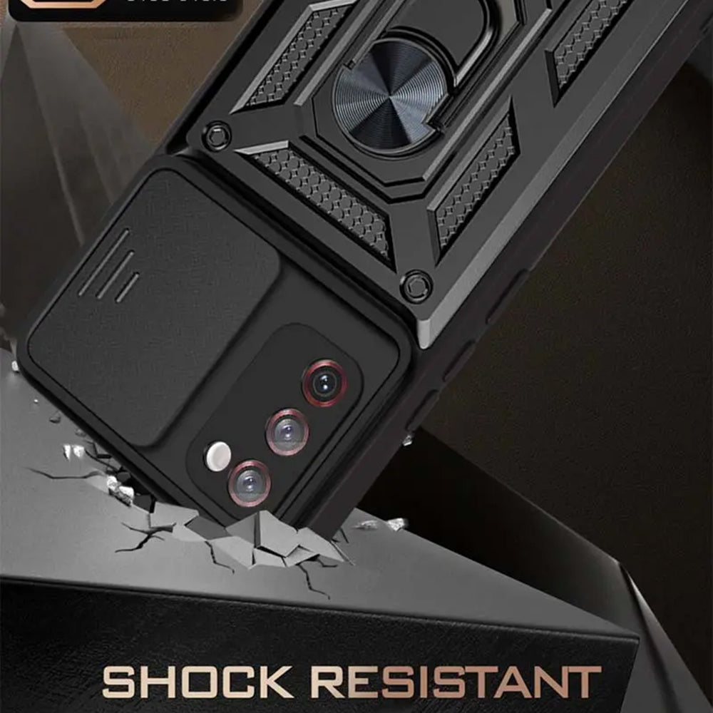 Husa pentru Samsung Galaxy S20 FE 2022 G781 / S20 FE 5G G781 / S20 FE G780, Techsuit, CamShield, Neagra