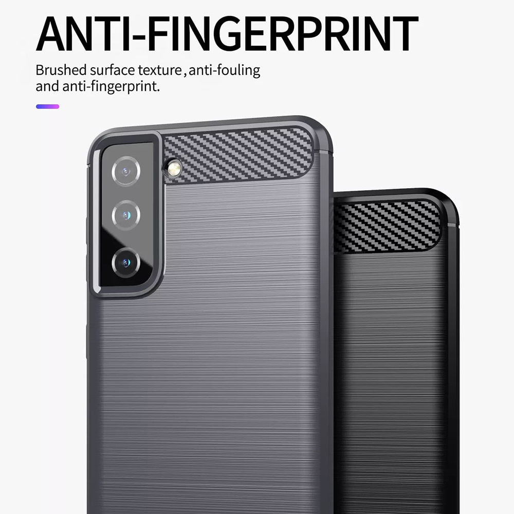 Husa pentru Samsung Galaxy S20 FE 2022 G781 / S20 FE 5G G781 / S20 FE G780, Techsuit, Carbon, Albastra