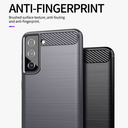 Husa pentru Samsung Galaxy S20 FE 2022 G781 / S20 FE 5G G781 / S20 FE G780, Techsuit, Carbon, Albastra