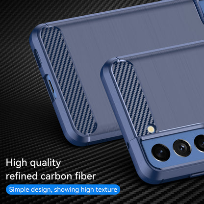 Husa pentru Samsung Galaxy S20 FE 2022 G781 / S20 FE 5G G781 / S20 FE G780, Techsuit, Carbon, Albastra