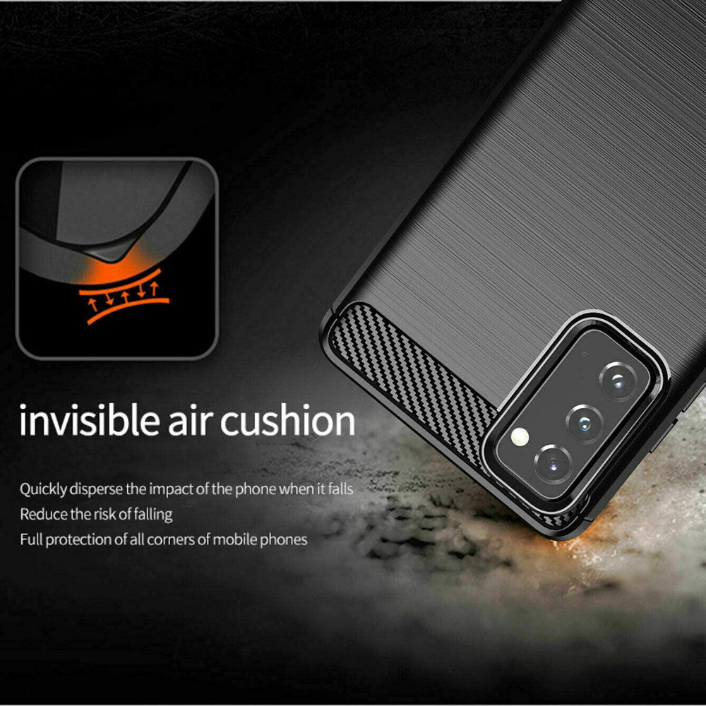 Husa pentru Samsung Galaxy S20 FE 2022 G781 / S20 FE 5G G781 / S20 FE G780, Techsuit, Carbon, Neagra