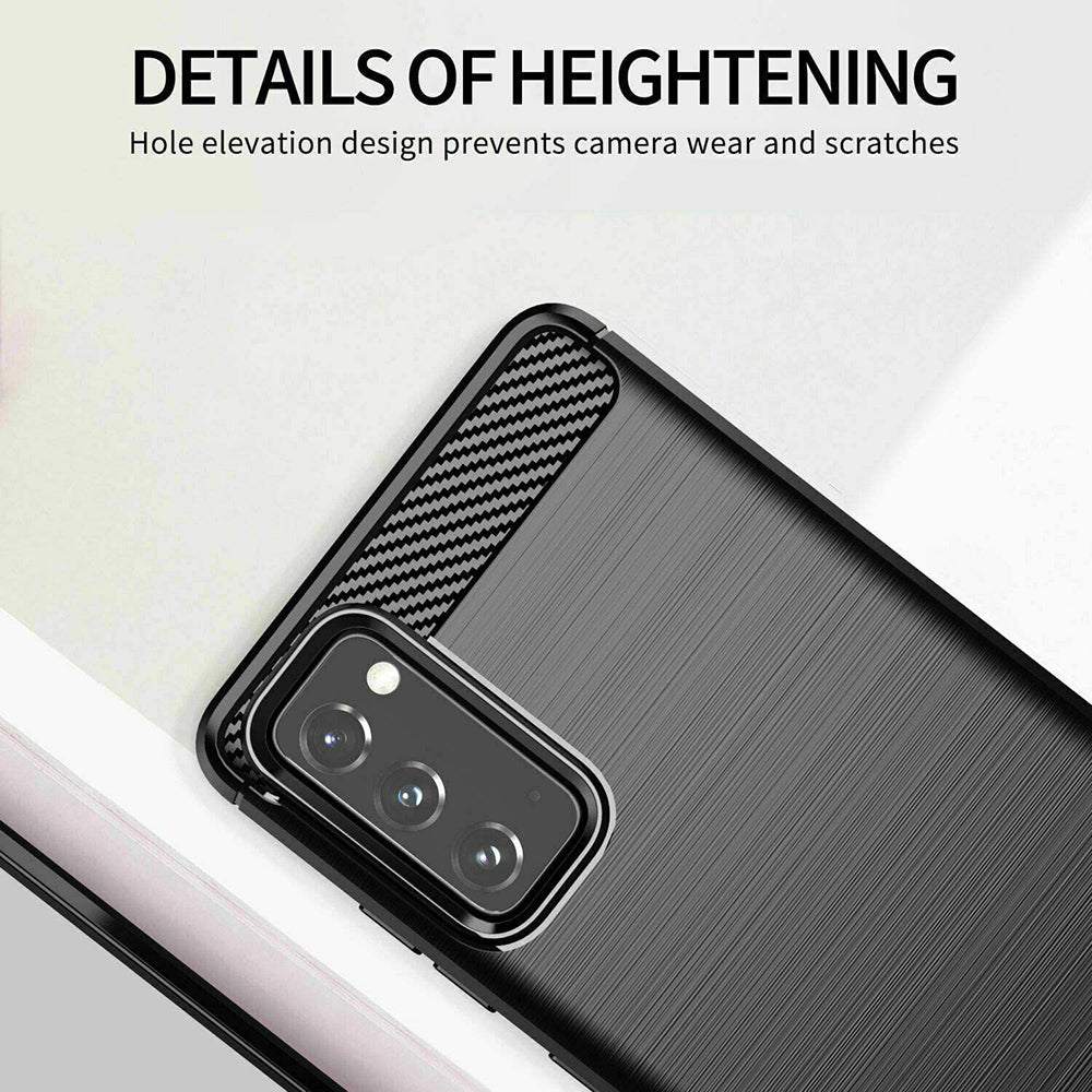 Husa pentru Samsung Galaxy S20 FE 2022 G781 / S20 FE 5G G781 / S20 FE G780, Techsuit, Carbon, Neagra