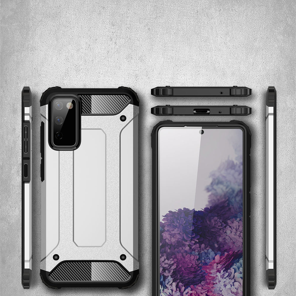 Husa pentru Samsung Galaxy S20 FE 2022 G781 / S20 FE 5G G781 / S20 FE G780, Techsuit, Hybrid Armor, Neagra