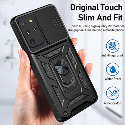 Husa pentru Samsung Galaxy S20+ 5G G986 / S20+ G985, Techsuit, CamShield, Neagra